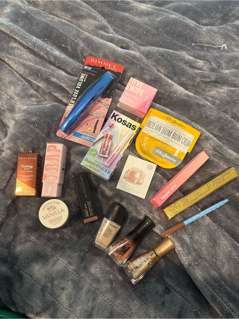 New Makeup Bundle- Mascara, Lipstick, Lip Scrub